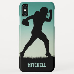Aangepaste naam Football Player-telefoongesprekken iPhone XS Max Hoesje