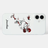 Aangepaste naam Football Player telefoonhoesjes Case-Mate iPhone Case (Achterkant (horizontaal))