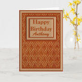 Aangepaste Naam Formele Verjaardag Kaart (Gele Bloem)