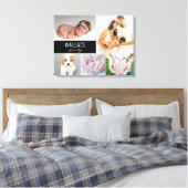 Aangepaste naam foto collage Canvas afdrukken (Insitu (Slaapkamer))
