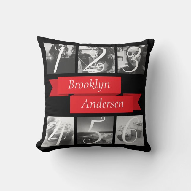 Aangepaste naam Foto Creëer Uw eigen foto Kussen (Voorkant)