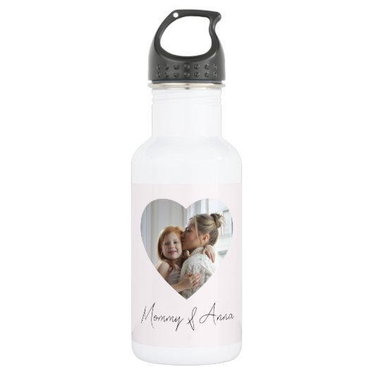 Aangepaste naam & foto | Gepersonaliseerde waterfl Waterfles (Voorkant)