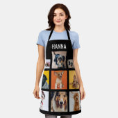 Aangepaste naam foto Hondenliefhebber Collage Schort (Gedragen)