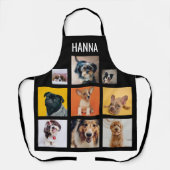 Aangepaste naam foto Hondenliefhebber Collage Schort (Voorkant)