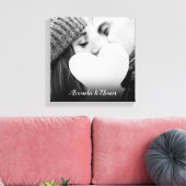 Aangepaste naam fotoscript canvas afdruk (Insitu (Woonkamer))