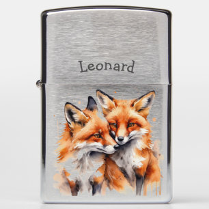 Aangepaste naam Fox Foxes Wildlife Animal Natuur A