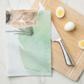 Aangepaste naam Franse Bulldog Pet Dog Theedoek (Quarter Fold)