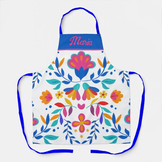 Aangepaste naam Frida Carlo Inspired Design Schort (Voorkant)