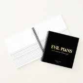 Aangepaste naam Fun Cool Chic EVIL PLANNER Planner Notitieboek (Binnen)