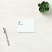 Aangepaste naam Fun Grote Blauwe Reiger Vogel Natu Post-it® Notes (Kantoor)
