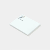 Aangepaste naam Fun Grote Blauwe Reiger Vogel Natu Post-it® Notes (Schuin)