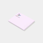 Aangepaste naam Fun Kolibrie Vogel Natuur Kunst Post-it® Notes (Schuin)