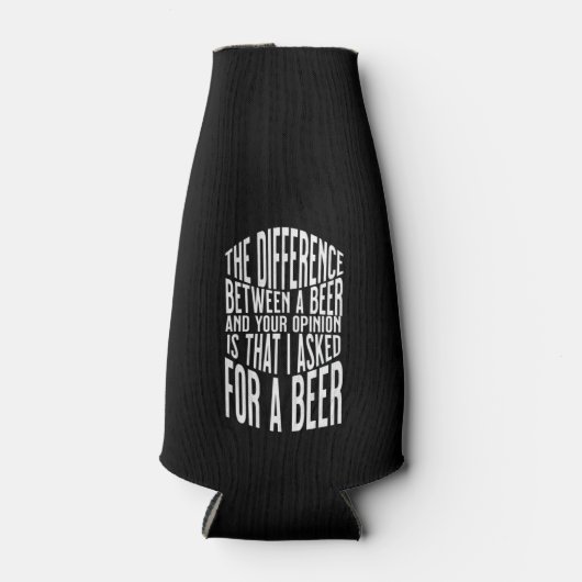 Aangepaste naam Funny Beer Bottle Cooler (Voorkant)