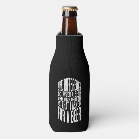 Aangepaste naam Funny Beer Bottle Cooler (Fles Voorkant)