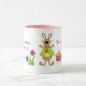 Aangepaste naam Funny Easter Bunny Gift Mokken (Midden)