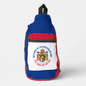 Aangepaste naam Funny Liechtenstein Sling Bag (Voorkant)