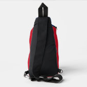 Aangepaste naam Funny Liechtenstein Sling Bag (Achterkant)