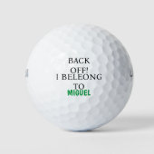 Aangepaste naam Funny Lost Golf Golfballen (Voorkant)