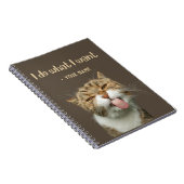 Aangepaste naam Funny Lovely Cat Lover Notitieboek (Rechterzijde)