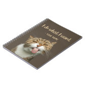 Aangepaste naam Funny Lovely Cat Lover Notitieboek (Linkerzijde)