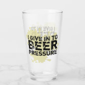 Aangepaste naam Funny Modern Pint Beer Glas (Achterkant)
