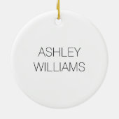 Aangepaste naam Funny Nursing School student Verpl Keramisch Ornament (Achterkant)