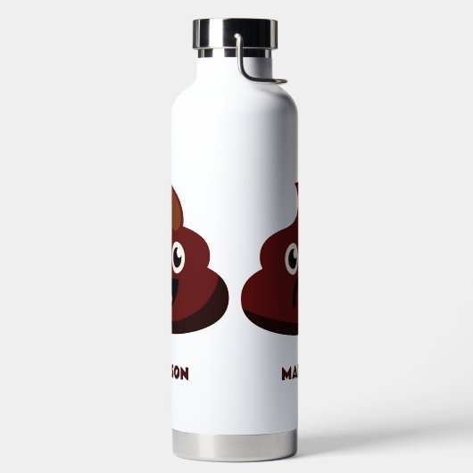 Aangepaste naam Funny POOP Waterfles (Links)