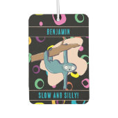Aangepaste naam Funny Sloth Luchtverfrisser (Voorkant)