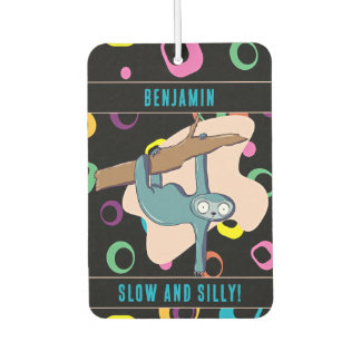 Aangepaste naam Funny Sloth Luchtverfrisser