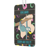 Aangepaste naam Funny Sloth Luchtverfrisser (Links)