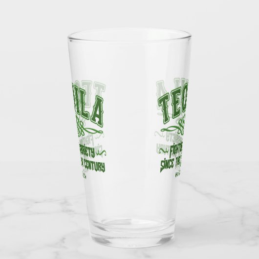 Aangepaste naam Funny TEQUILA Glas (Links)