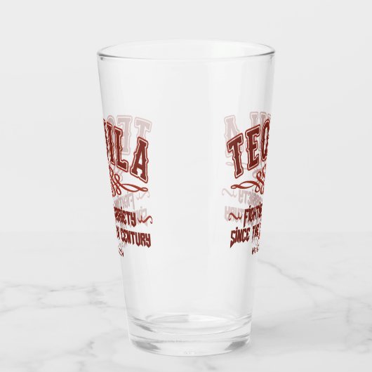Aangepaste naam Funny TEQUILA Glass Glas (Links)