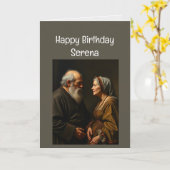 Aangepaste naam Funny Verjaardag Ouder Worden Kaart (Gele Bloem)