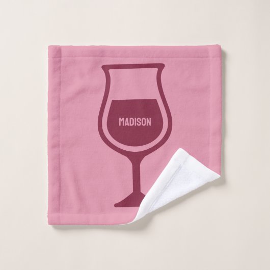 Aangepaste naam Funny Wine Quote Bad Handdoek (Wasdoekje)