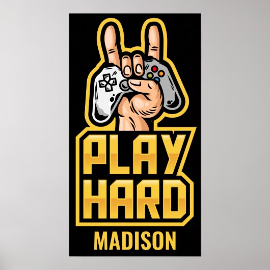 Aangepaste naam Gamer Poster (Voorkant)