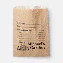 Aangepaste naam Garden Seed Bag Envelope