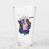 Aangepaste naam Gay Unicorn Glas (Achterkant)