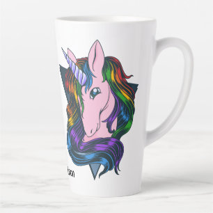 Aangepaste naam Gay Unicorn Latte Mok