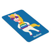 Aangepaste naam Gay Unicorn Magneet (Rechterzijde)