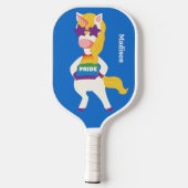 Aangepaste naam Gay Unicorn Pickleball Paddle (Achterkant)