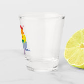 Aangepaste naam Gay Unicorn Shot Glas (Rechts)