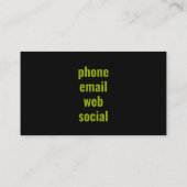 Aangepaste naam gazon zorg visitekaartje (Achterkant)