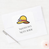 Aangepaste naam geel pet sjabloon sticker (Envelop)