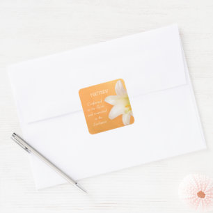 Aangepaste naam, Gefeliciteerd RCIA Gefeliciteerd  Vierkante Sticker