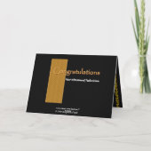 AANGEPASTE NAAM Gefeliciteerd Ultrasound Technicia Kaart (Achterkant)