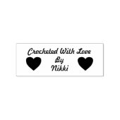 Aangepaste naam gehaakt met liefde stempel (Afrduk)