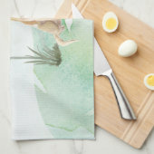 Aangepaste naam gele labdoosje theedoek (Quarter Fold)