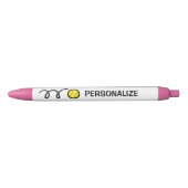 Aangepaste naam gele softball-logo pen (Voorkant)