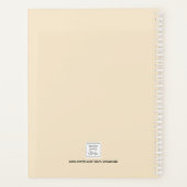 Aangepaste naam Gele Zonnebloem Planner (Achterkant)