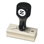 Aangepaste naam genaaid met liefde door stempel (Stempel)